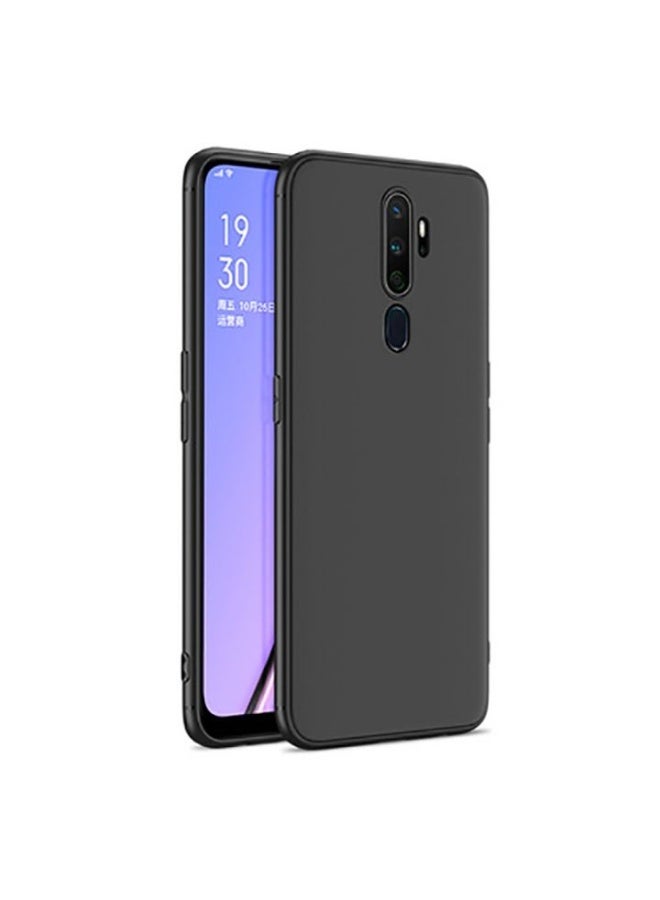 Protective  Cover For Oppo A5 2020 , Slim Fit Soft Back TPU Case Flexible Silicone Cover Compatible For Oppo A5 2020 - Black